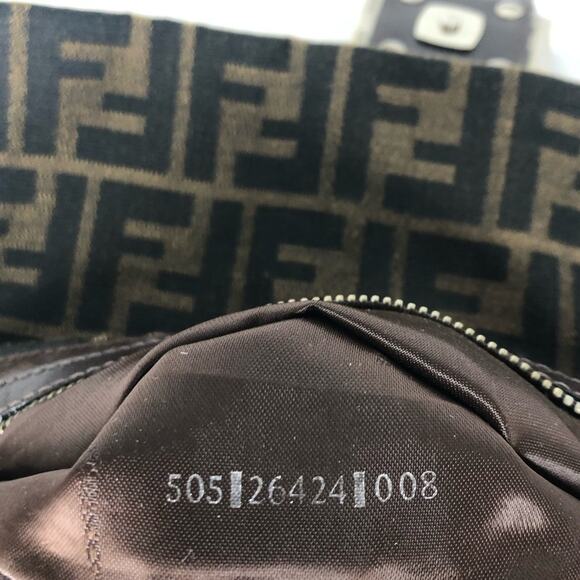 Fendi Retro Vintage Zucca Baguette FF Logo Small Shoulder Bag - Picture 13 of 13